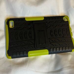 Black and Green Rugged Tablet Case